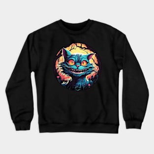 Anime Cheshire Cat Alice in Wonderland Crewneck Sweatshirt